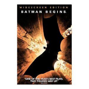 Batman Begins DVD 2005 Widescreen Edition Christian Bale
